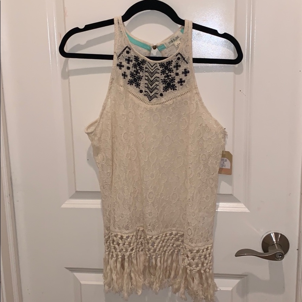 Taylor and sage tank top off white